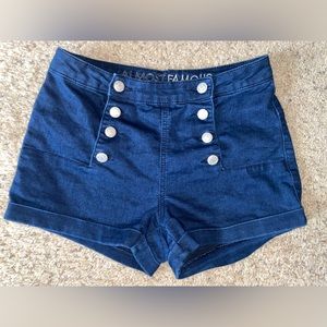 Almost Famous Navy Blue shorts size 5 Juniors